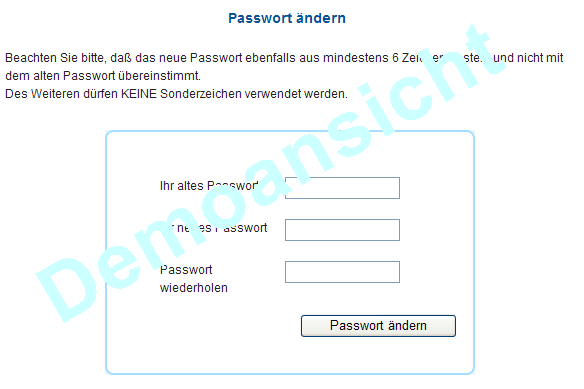 Demobild Lottozahlen Account Passwort ändern